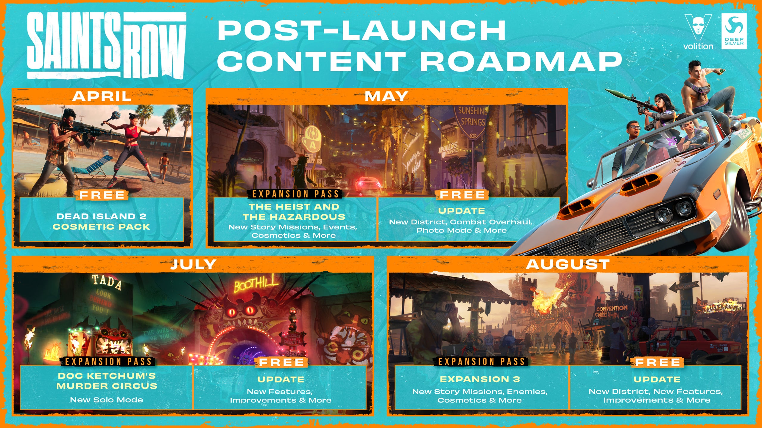 Peta jalan reboot Saints Row menguraikan konten baru pertama sejak peluncuran yang sulit